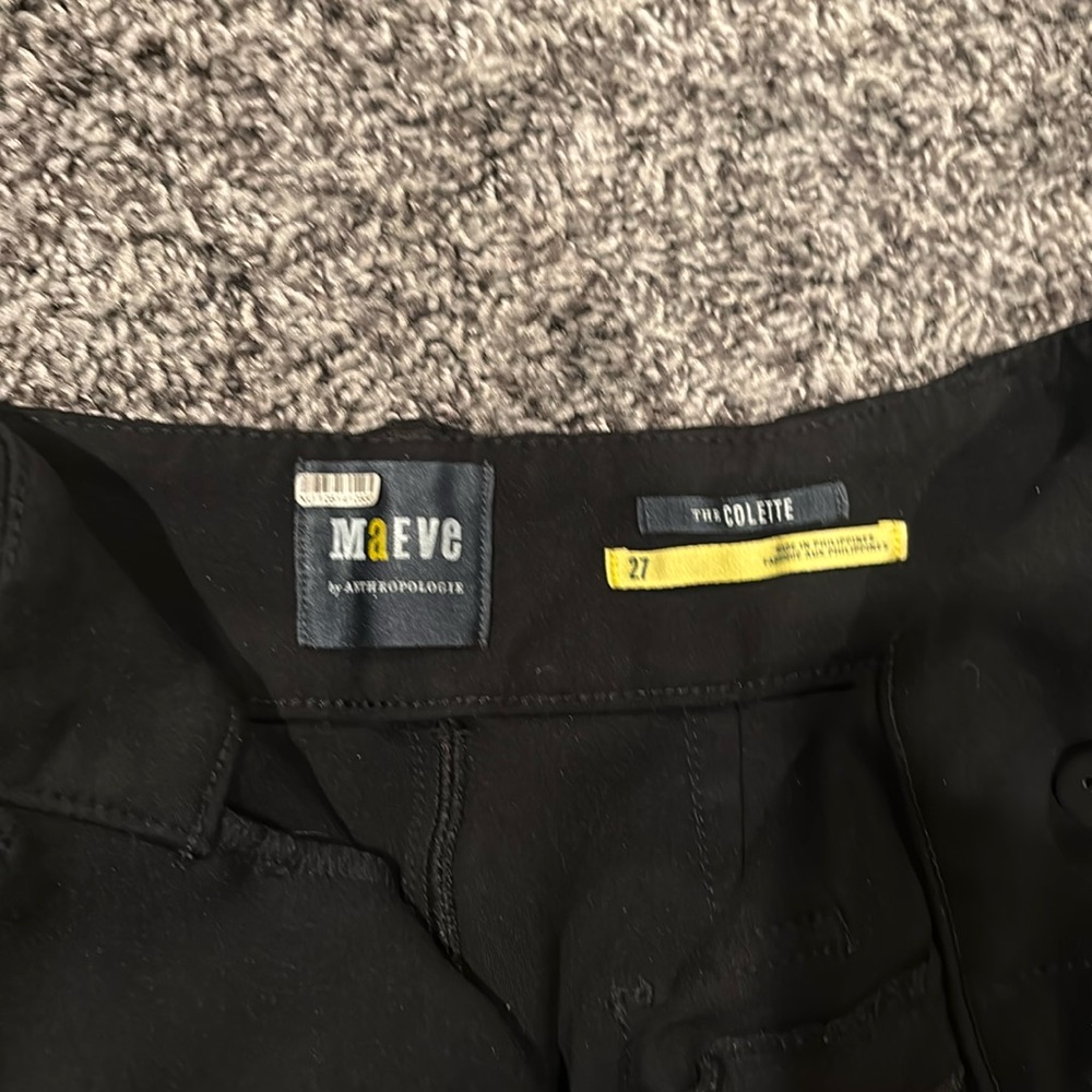 Anthropologie Maeve Colette Black Pants